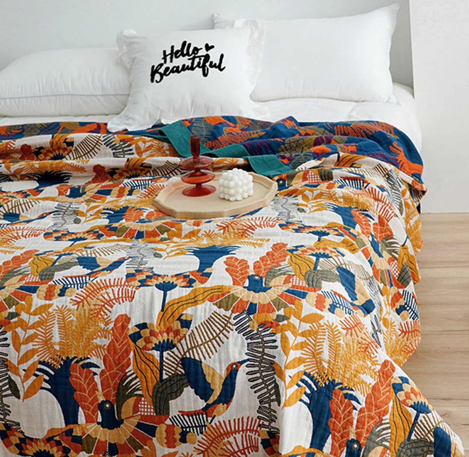 100 Cotton Blanket Paradise Padded Pawpaw