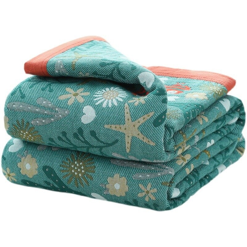 Teal cotton blanket new arrivals